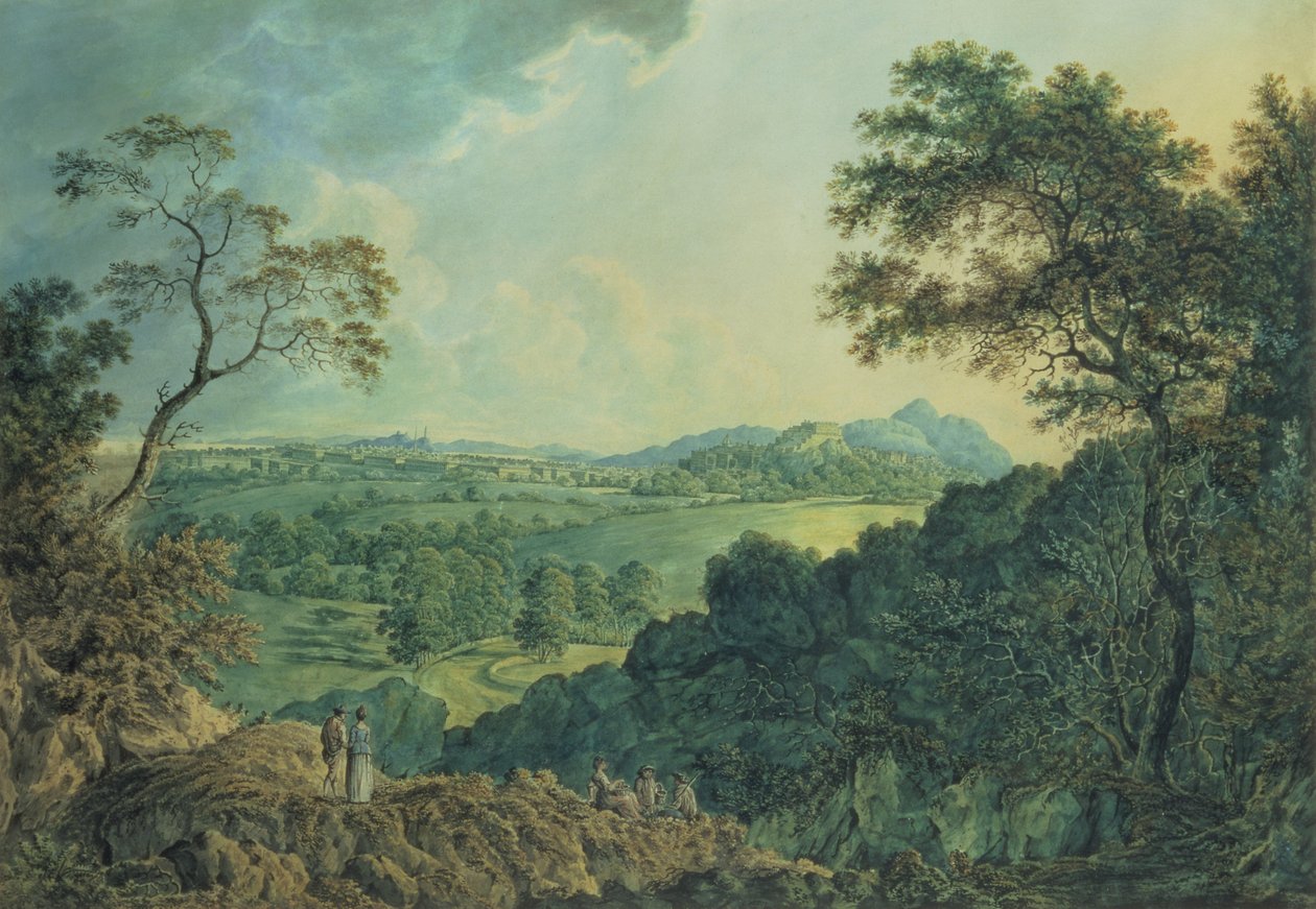 Vista, de, edimburgo, de, corstorphine, colina de Alexander Nasmyth