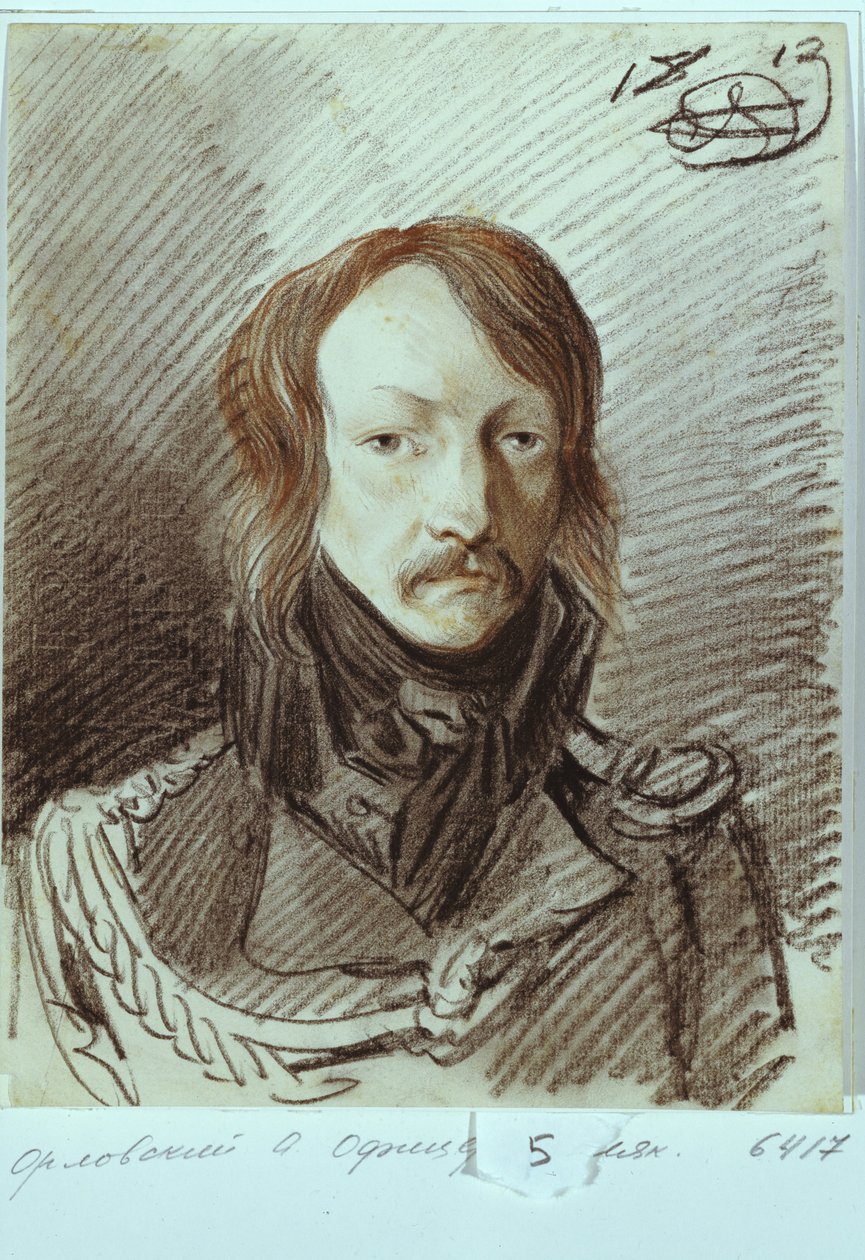 Retrato de Alexei Pavlovich Lanskoy 1789-1855, 1813 de Alexander Osipovich Orlowski