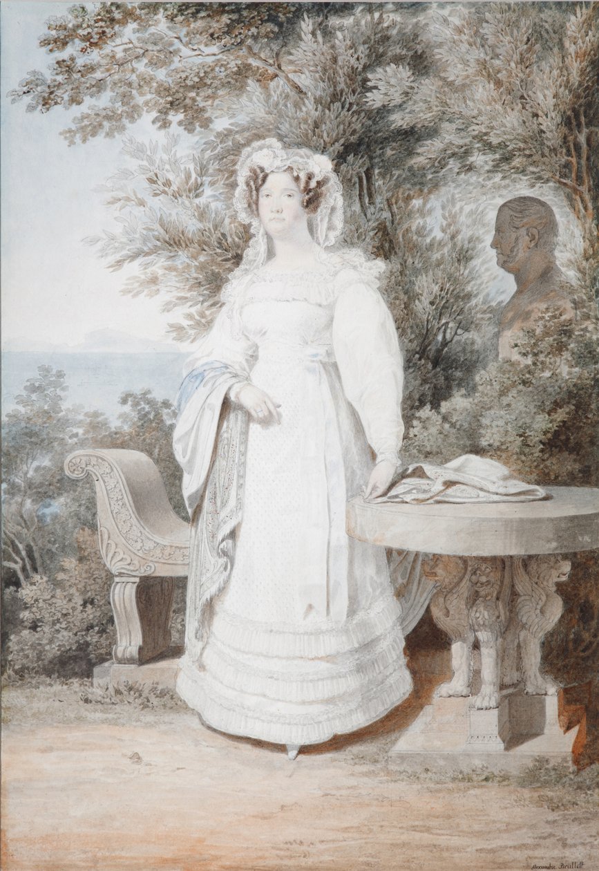 Retrato de María Isabel de Espanha 1789-1848, Rainha das Duas Sicílias, 1825 de Alexander Pavlovich Briullov
