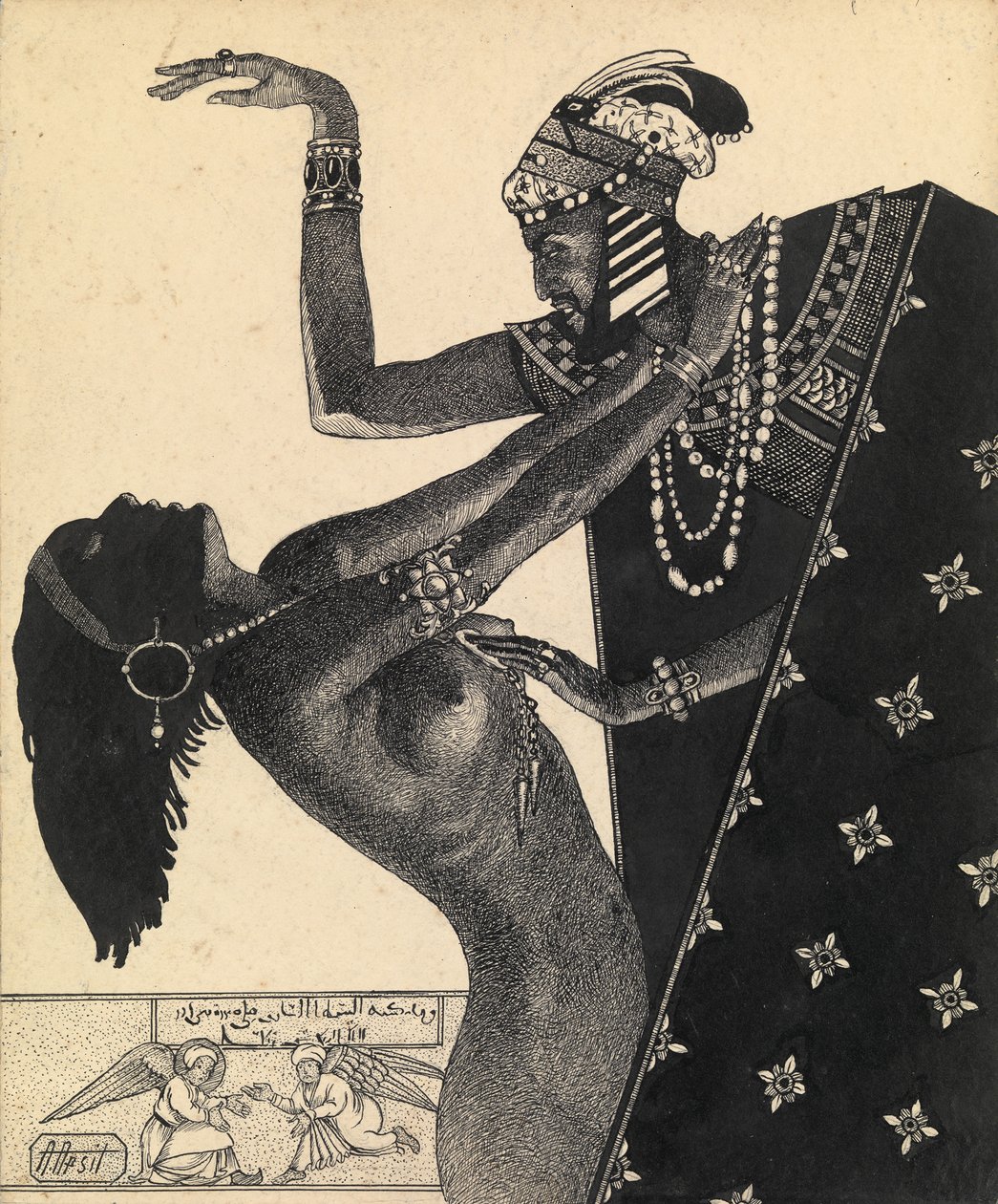 Ilustração para o livro As Mil e Uma Noites de Alexander Petrovich Apsit