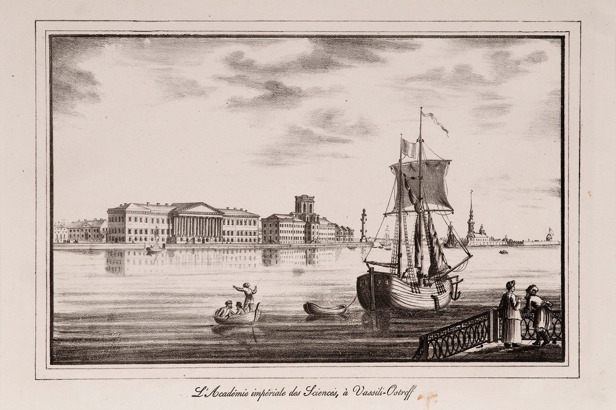 Série da Academia de Ciências Vistas de São Petersburgo, década de 1820 de Alexander Pluchart