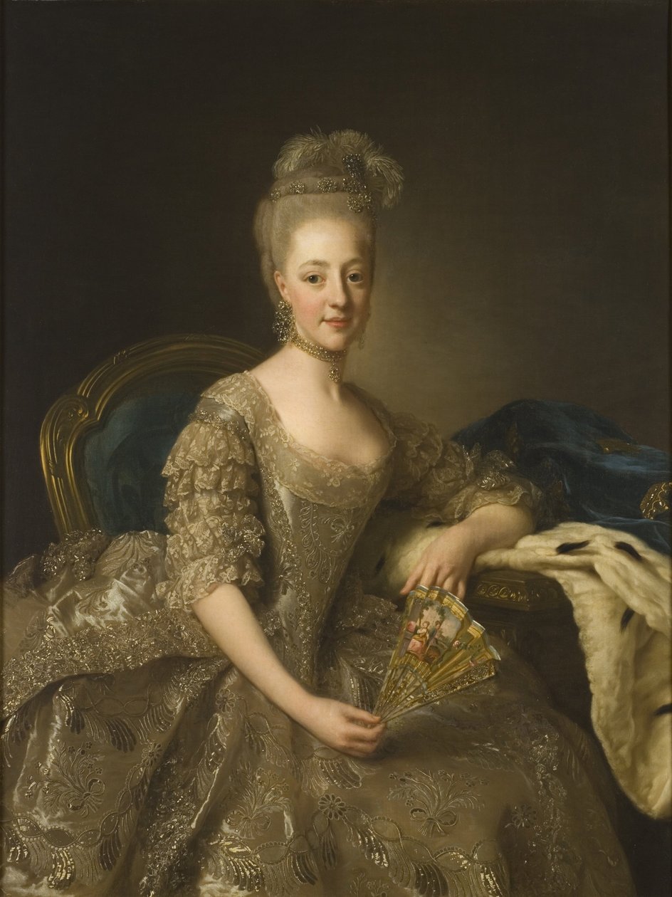 Hedvig Elisabet Charlotta (1759-1818), princesa da Suécia, duquesa de Södermanland, mais tarde rainha da Suécia e da Noruega de Alexander Roslin