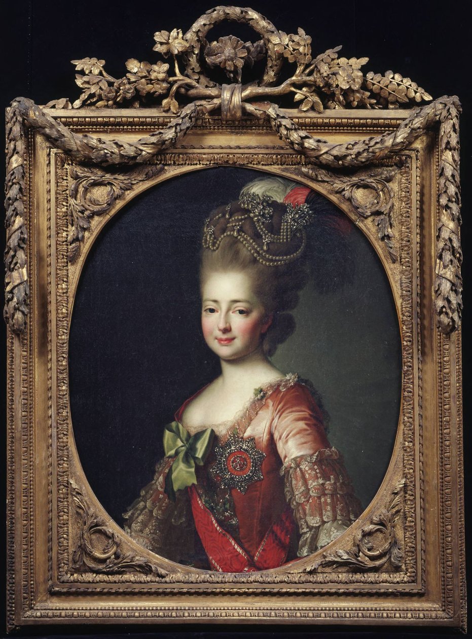 Retrato da grã-duquesa Sofia, segunda esposa do czarevich Paulo de Alexander Roslin