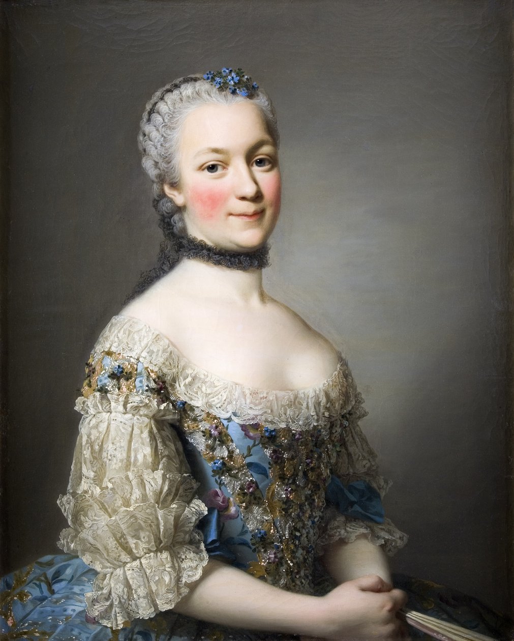 Retrato de Katarzyna Mniszech, née Zamoyska 1722-1771, 1753 de Alexander Roslin