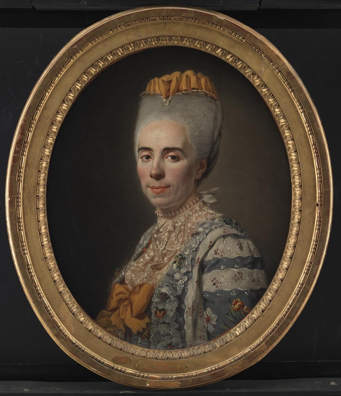 Retrato de Mme Antoinette-Louise Issard-Lacour, casada com Ch. A. Bourlet de Vauxelles de Alexander Roslin