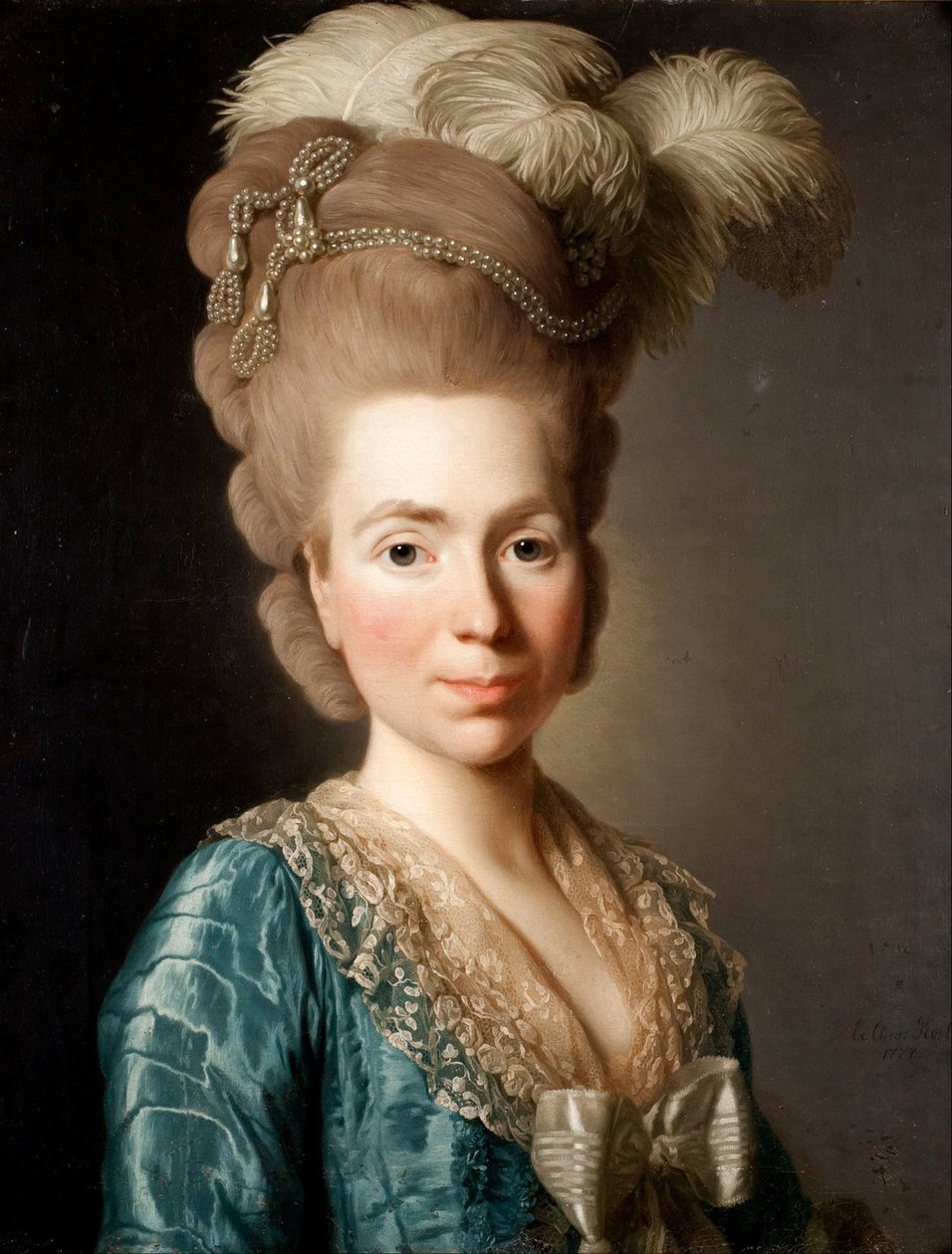 Retrato da princesa Natalya Petrovna Galitzine 1741-1837, 1777 de Alexander Roslin