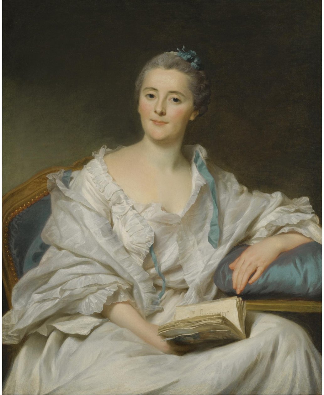 Retrato da Marquesa de Marigny de Alexander Roslin