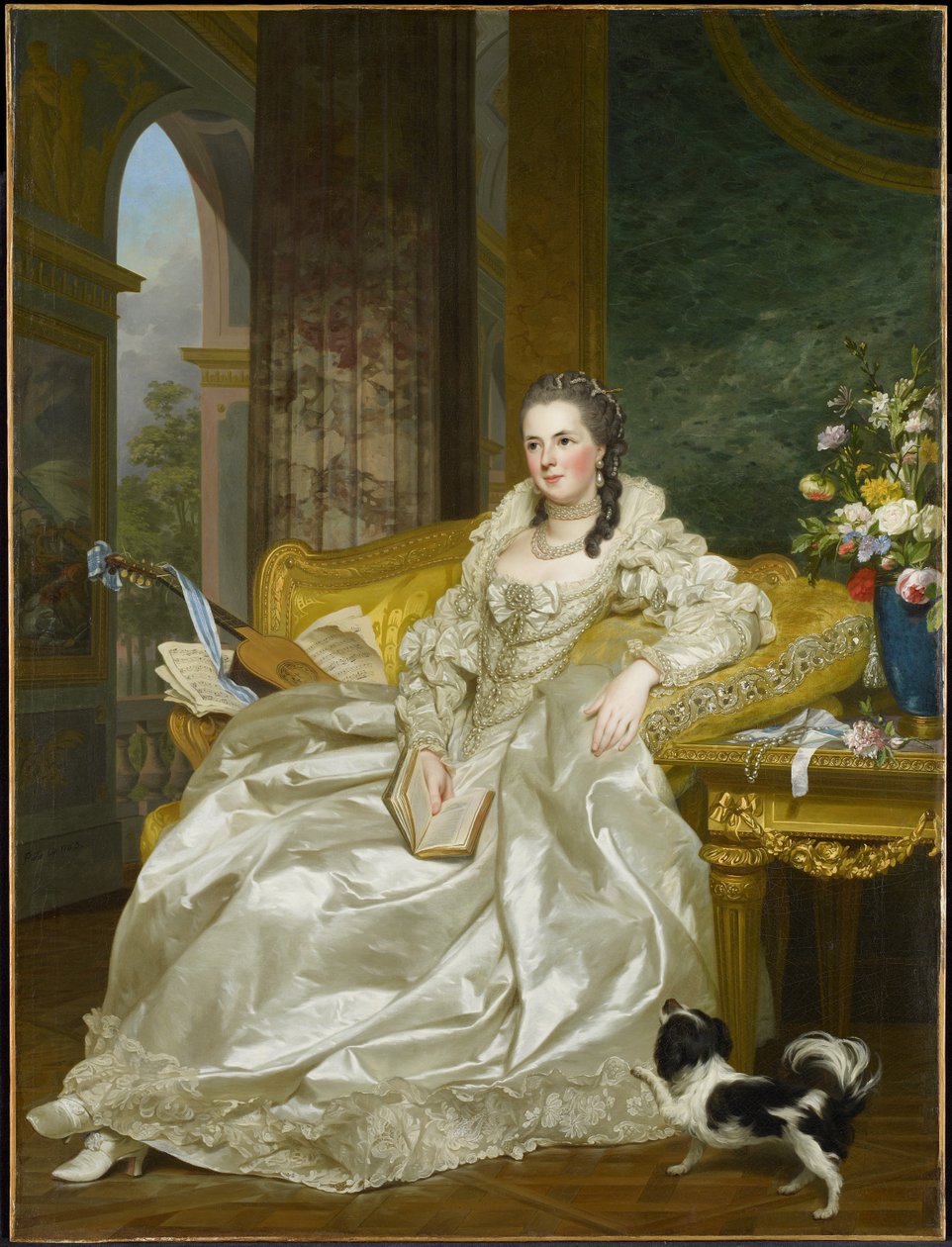 O Comtesse d&39;Egmont Pignatelli em traje espanhol de Alexander Roslin