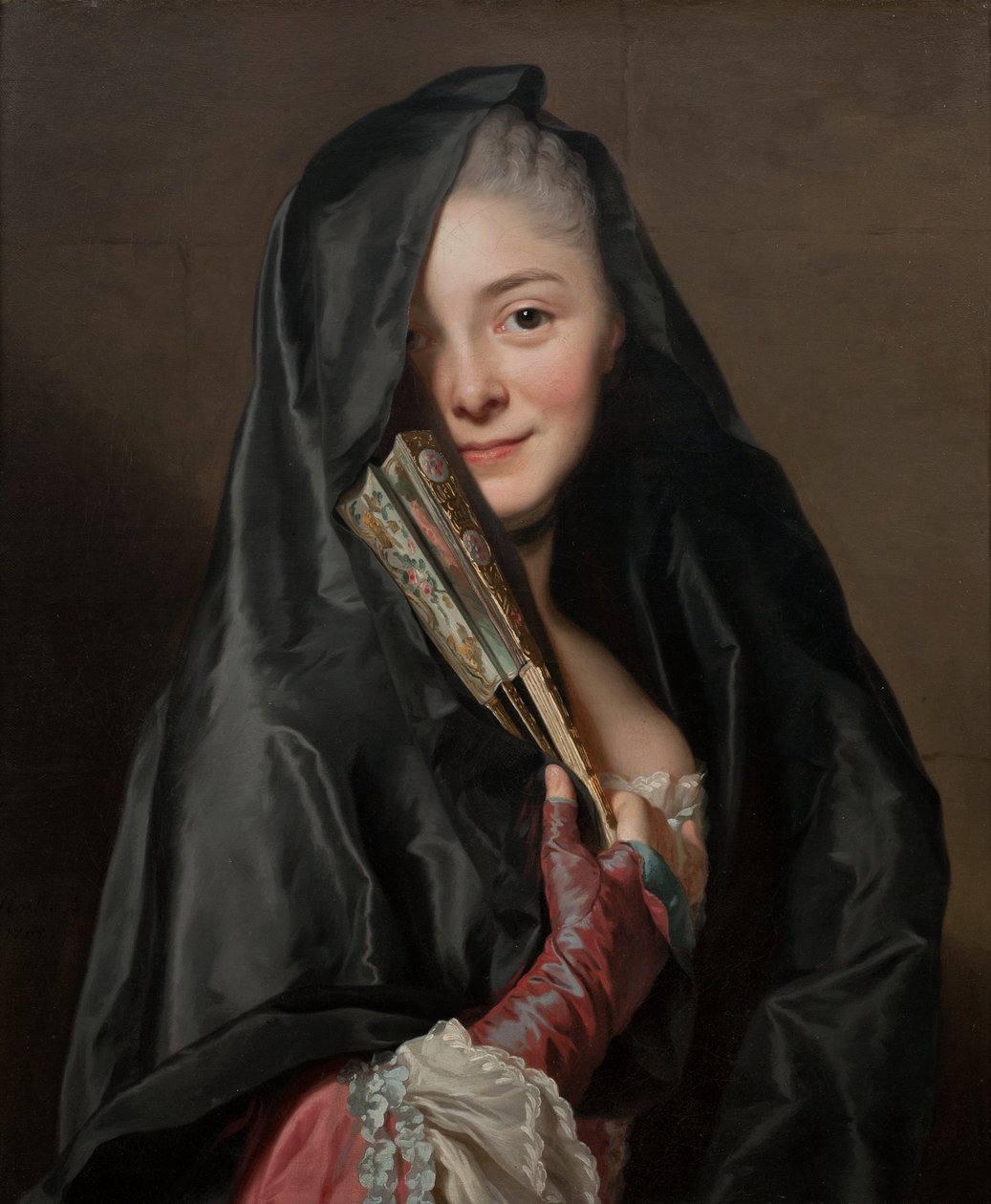 A dama com o véu. A mulher do artista, Marie Suzanne Giroust de Alexander Roslin