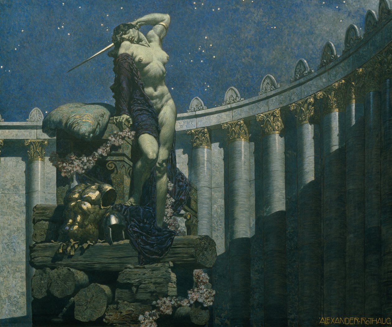 Dido na estaca de Alexander Rothaug