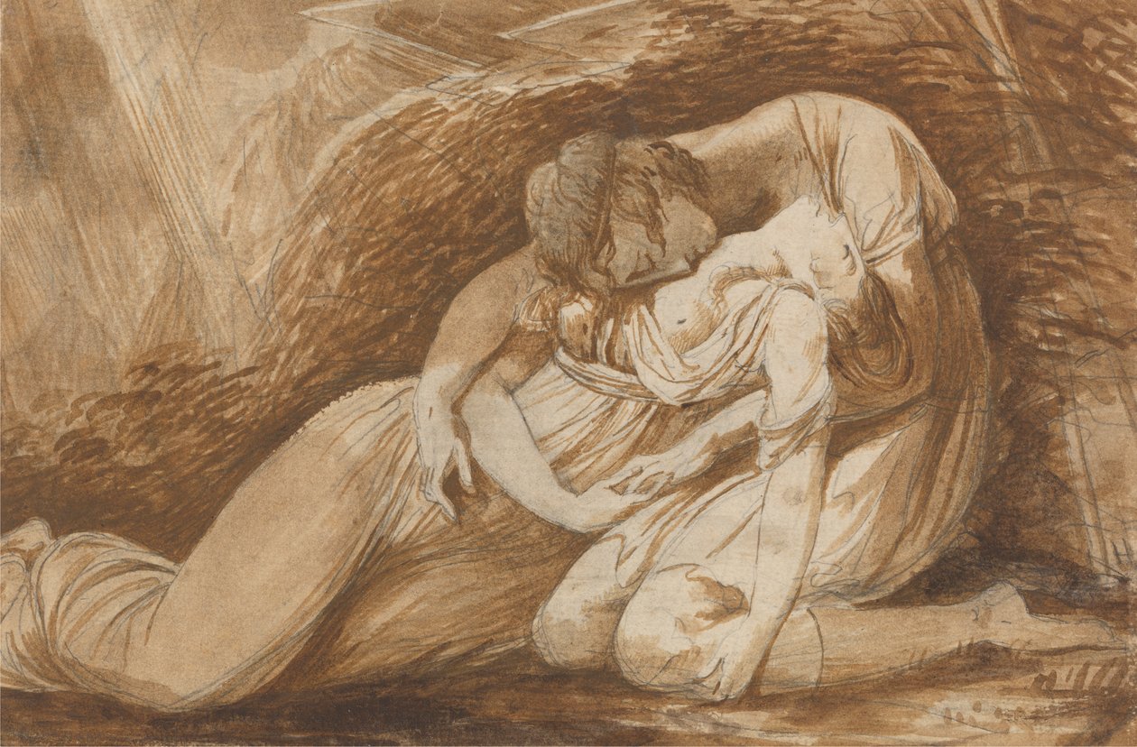 Celadon e Amelia de "The Seasons" de Thomson de Alexander Runciman