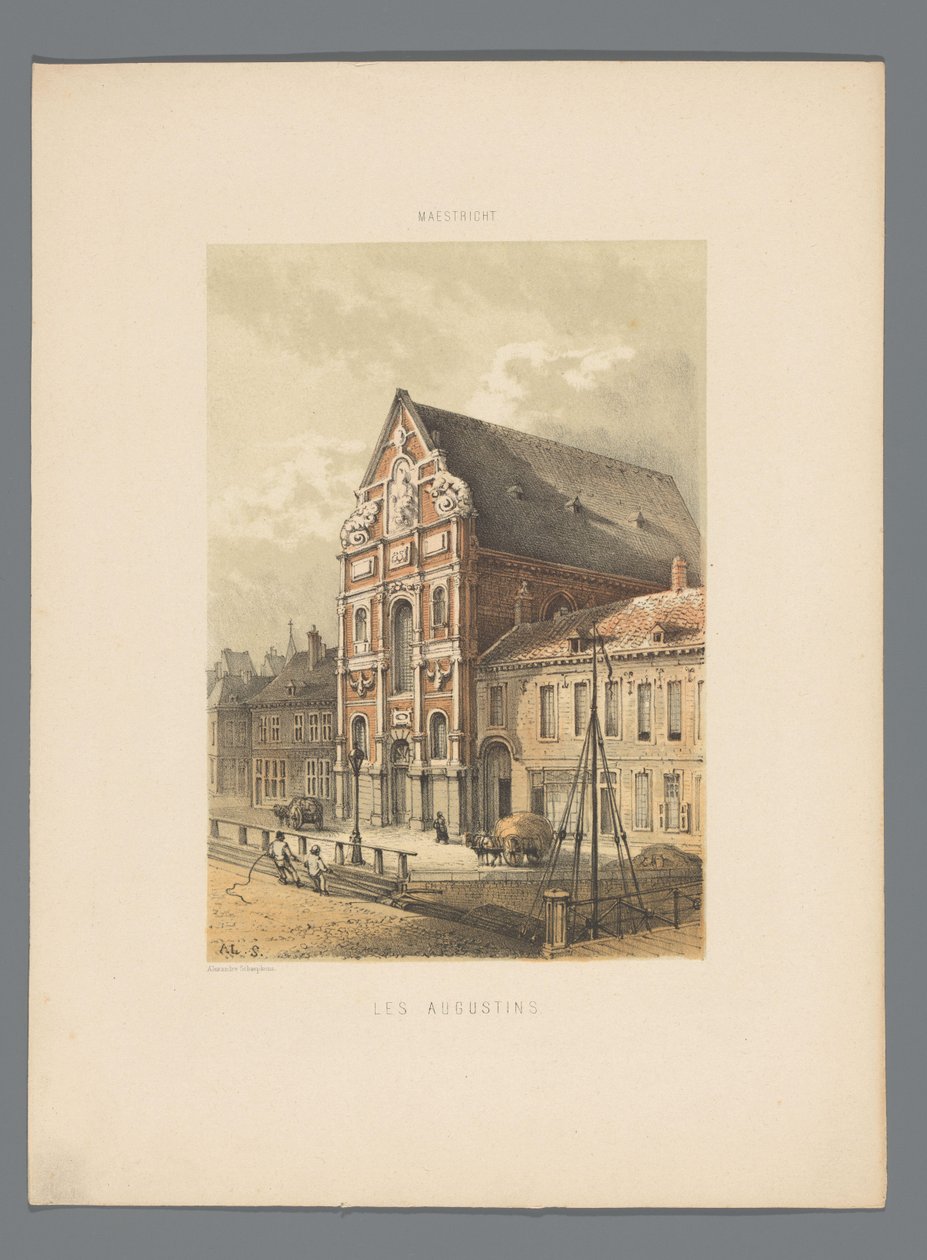 Igreja Agostinha em Maastricht
Les Augustins (título sobre o objecto)
Monuments de Maestricht (título da série) de Alexander Schaepkens