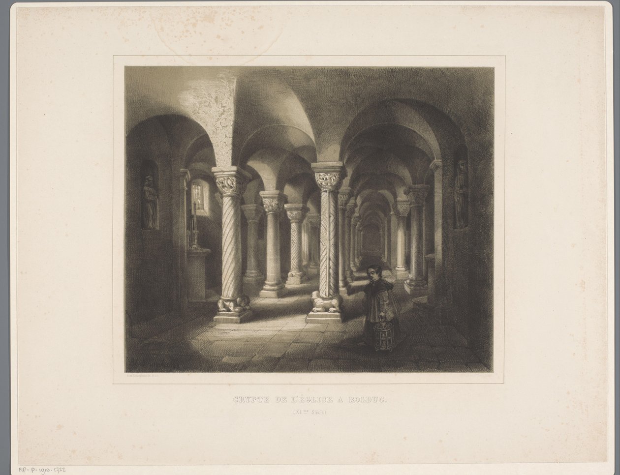 Cripta de Rolduc. igreja da abadia Crypt de l