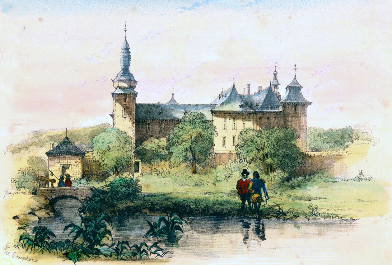 Castelo de Geulle (Alexander Schaepkens, c. 1840) de Alexander Schaepkens