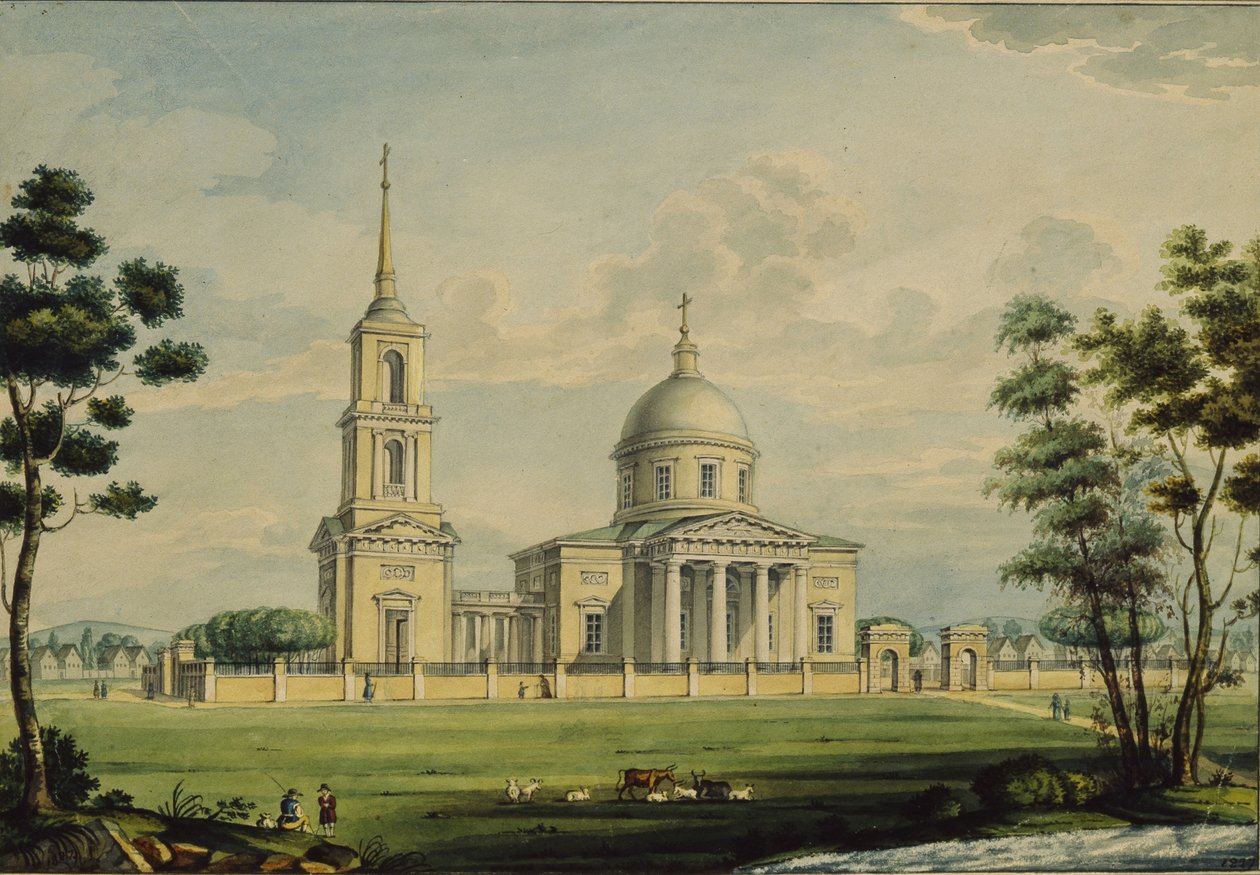 A propriedade Akhtyrka, 1827 de Alexander Sergeyevich Kutepov