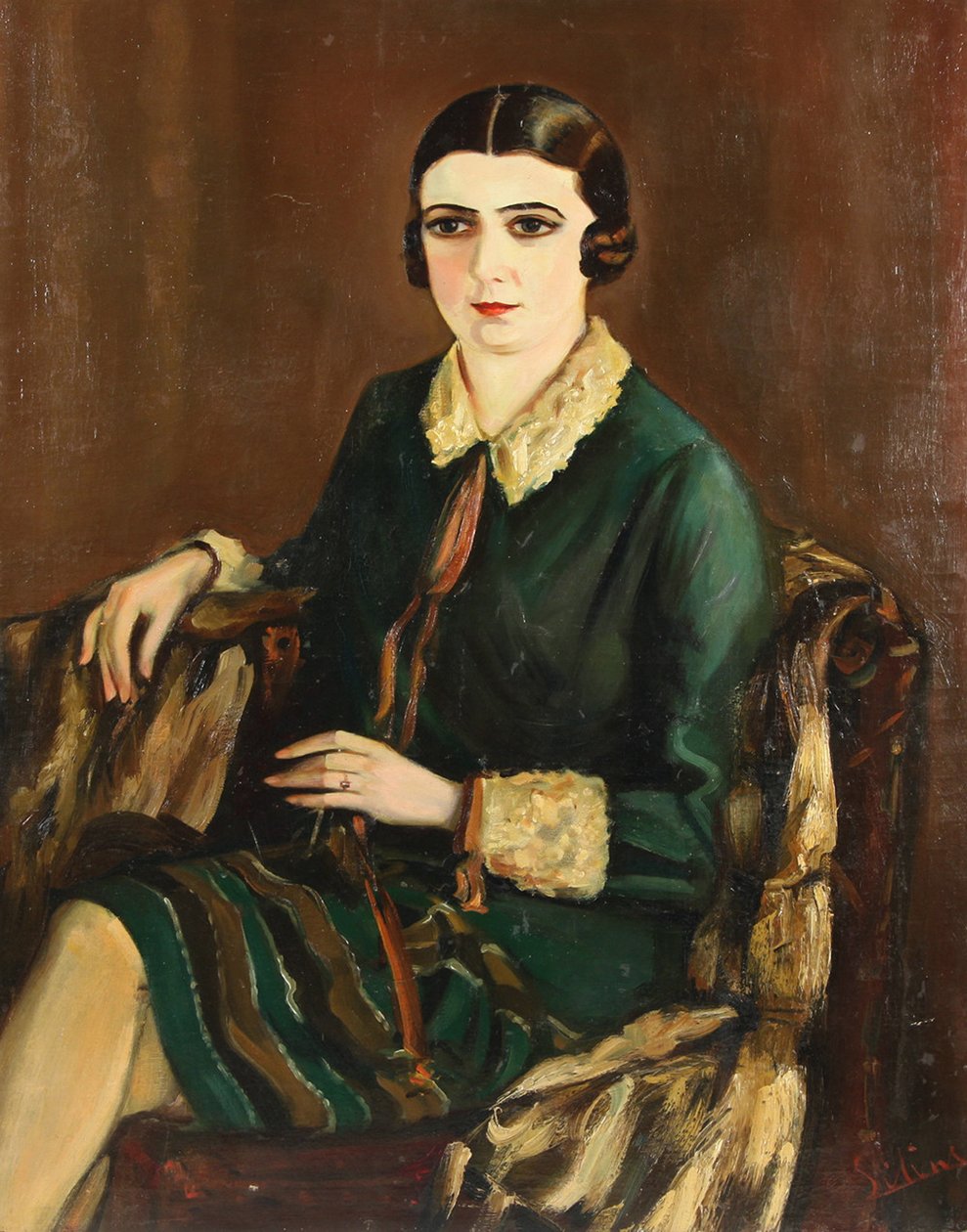 Retrato de Lilya Brik 1891-1978, 1921 de Alexander Silins