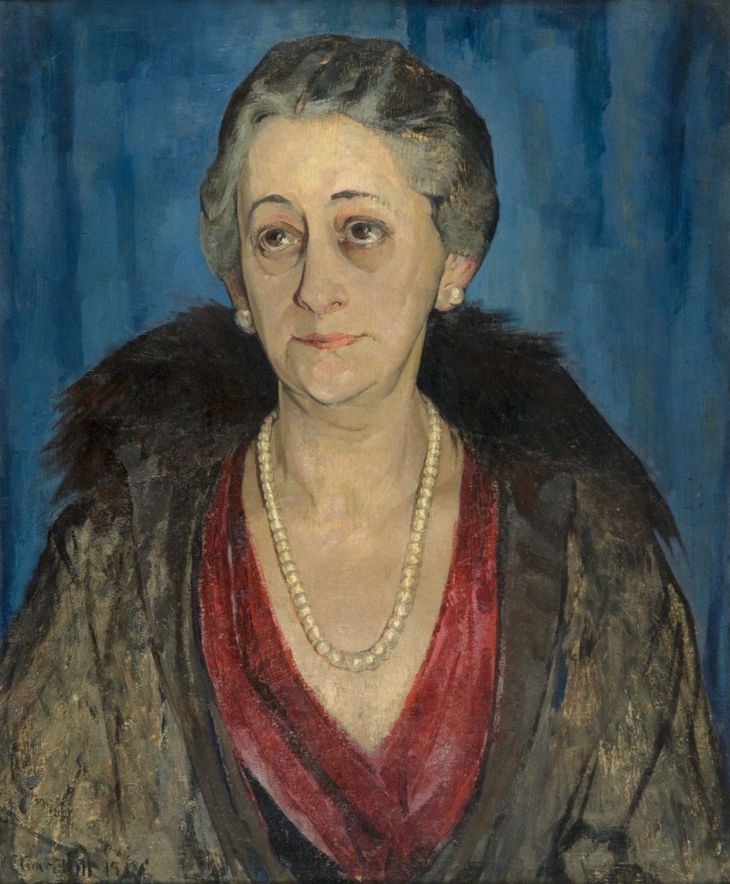 Retrato de uma Senhora polaca [Baronesa Posznanska] de Alexander Stuart Hill