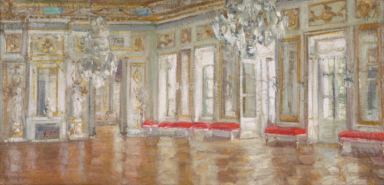 O Salão Branco, c. 1907. de Alexander Valentinovich Sredin