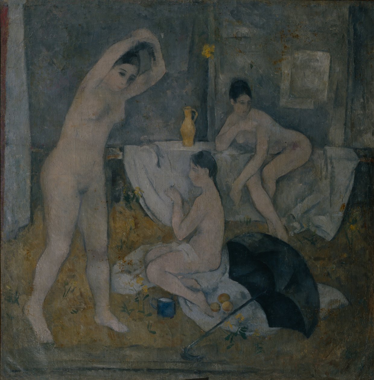 Os banhistas, 1919 de Alexander Vasilyevich Shevchenko
