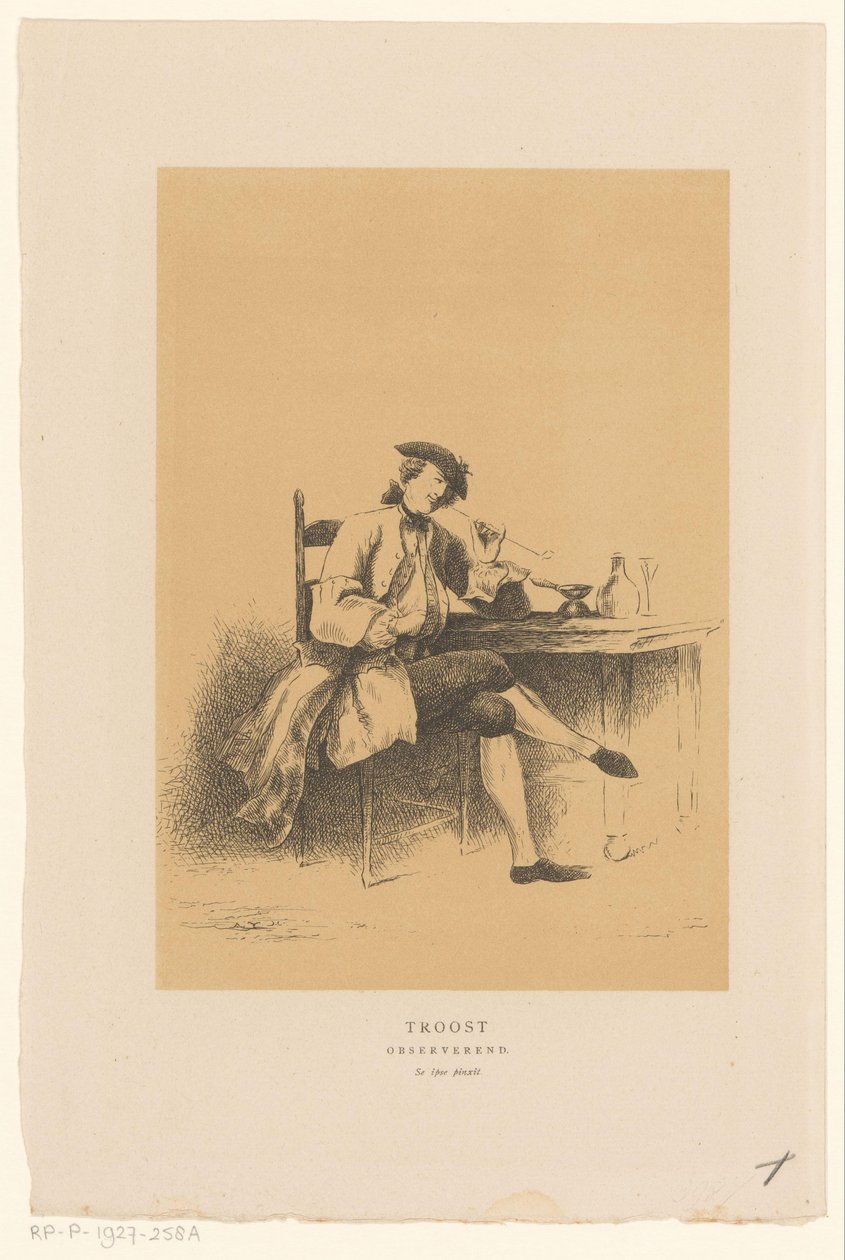 Auto-retrato de Cornelis Troost
Observação de consolação (título sobre o objecto) de Alexander Ver Huell