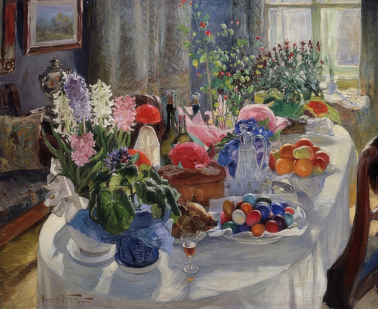 Mesa de Páscoa 1915-16 de Alexander Vladimirovich Makovsky