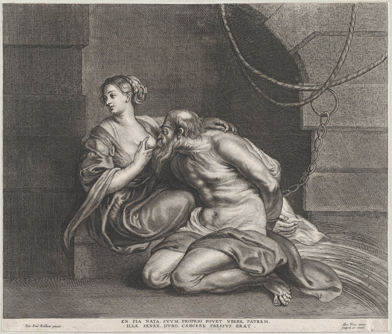 Cimon e Pero, c. 1650-90., C. 1650-90. de Alexander Voet