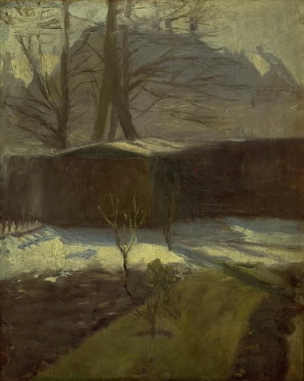 Um jardim no inverno, Helenevej. Copenhague de Alexander Wilde
