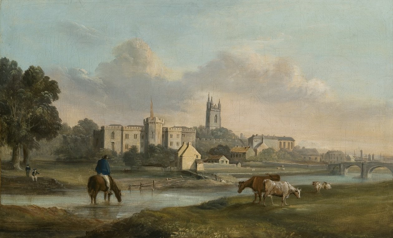 Cardiff from the West (óleo sobre tela) de Alexander Wilson