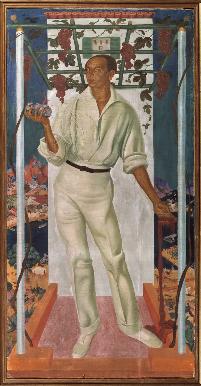 Retrato do artista mexicano Roberto Montenegro Nervo 1887-1968, 1915 de Alexander Yevgenyevich Yakovlev