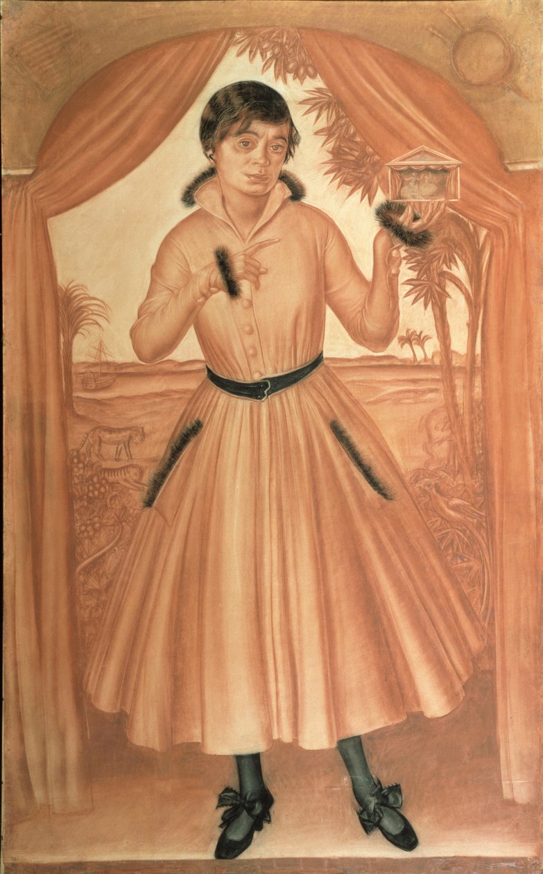 Retrato da esposa do artista, c. 1917 de Alexander Yevgenyevich Yakovlev