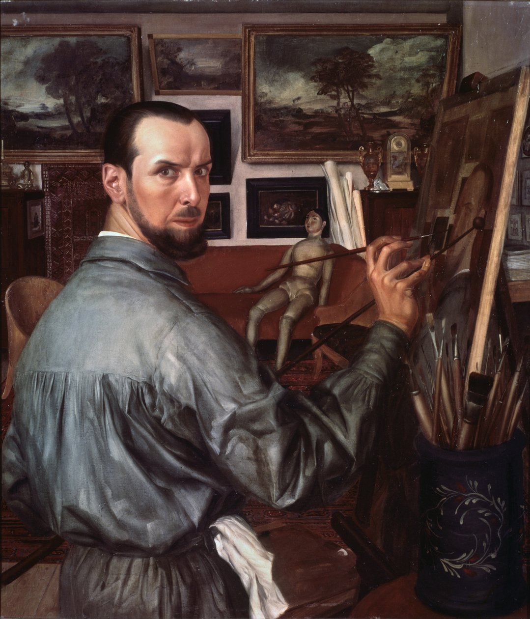 Auto-retrato, 1917 de Alexander Yevgenyevich Yakovlev