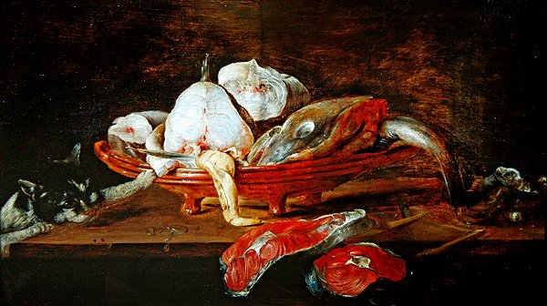 Ainda vida com peixe de Alexander van Adriaenssen