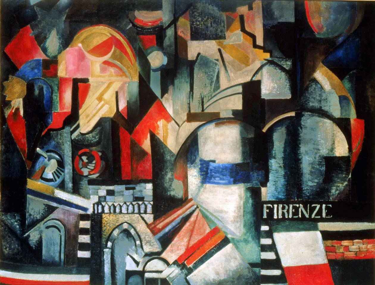 Firenze (óleo sobre tela) de Alexandra Alexandrowna Exter