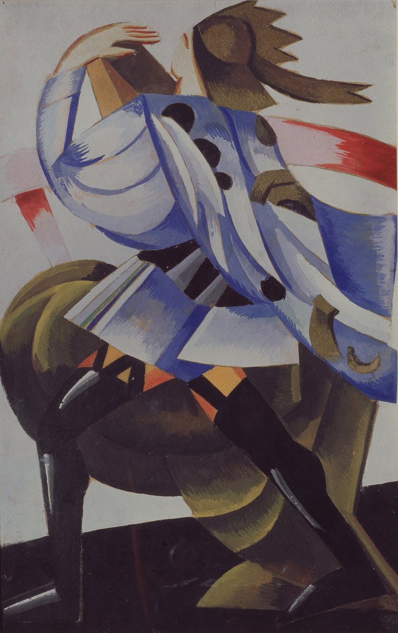 Mercutio. Figurino da peça Romeu e Julieta de W. Shakespeare, 1921 de Alexandra Alexandrowna Exter