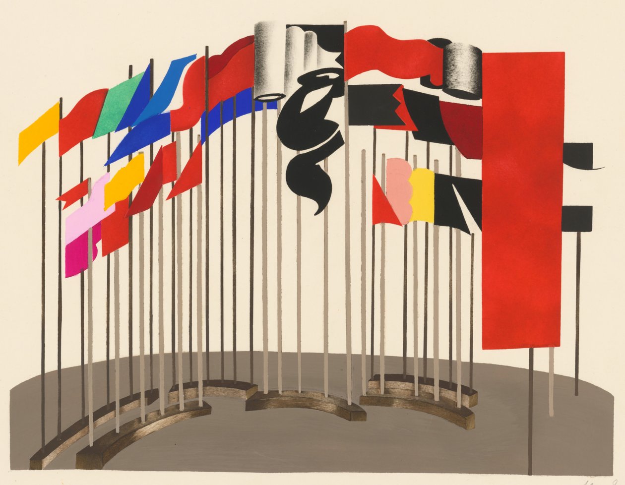 Projeto cenográfico do portfólio Décors de Théâtre, 1930. de Alexandra Alexandrowna Exter