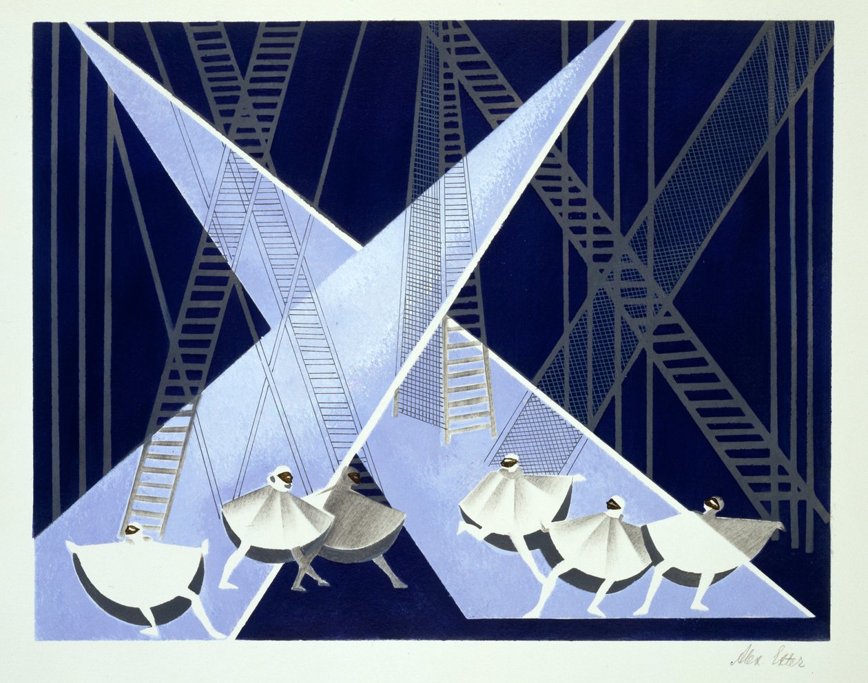 Cenário para um Ballet, ilustração de 