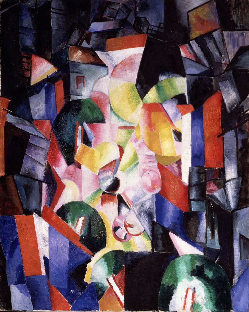 A cidade à noite, 1915 de Alexandra Alexandrowna Exter
