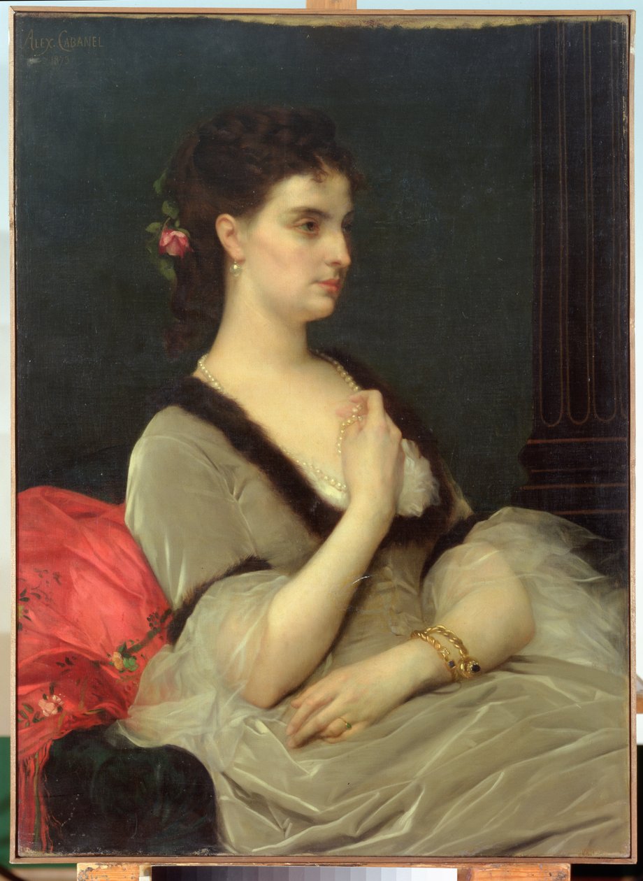 Retrato da Condessa EA Vorontova-Dashkova, 1873 de Alexandre Cabanel