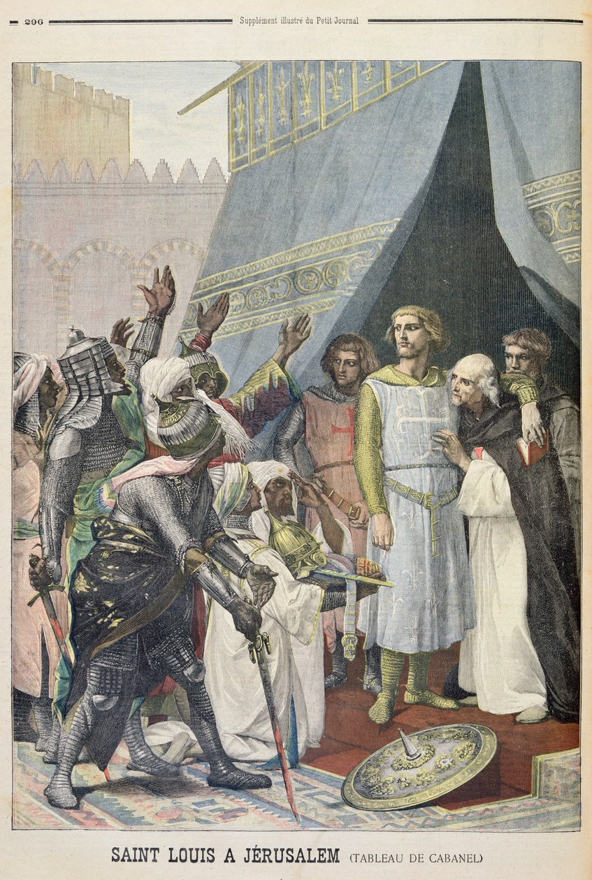 St. Louis, em Jerusalém, ilustração do suplemento ilustrado do Le Petit Journal, 11 de setembro de 1898 de Alexandre Cabanel