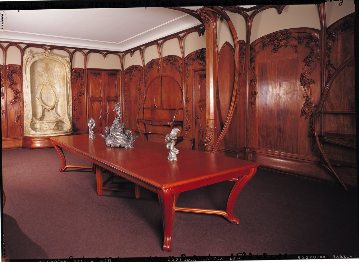 Sala de jantar pertencente a Adrien Benard (1846-1912), em Champrosay, 1900-01 de Alexandre Charpentier