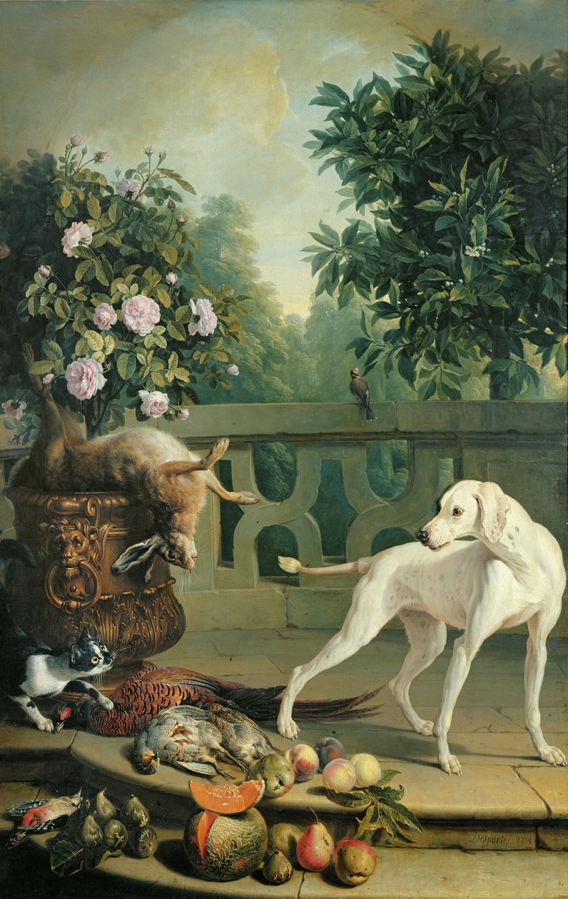 Animais, flores e frutas de Alexandre Francois Desportes