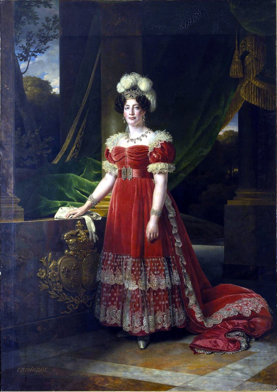 Retrato de Maria Teresa da França, Duquesa de Angoulême (1778-1851) de Alexandre Francois Caminade