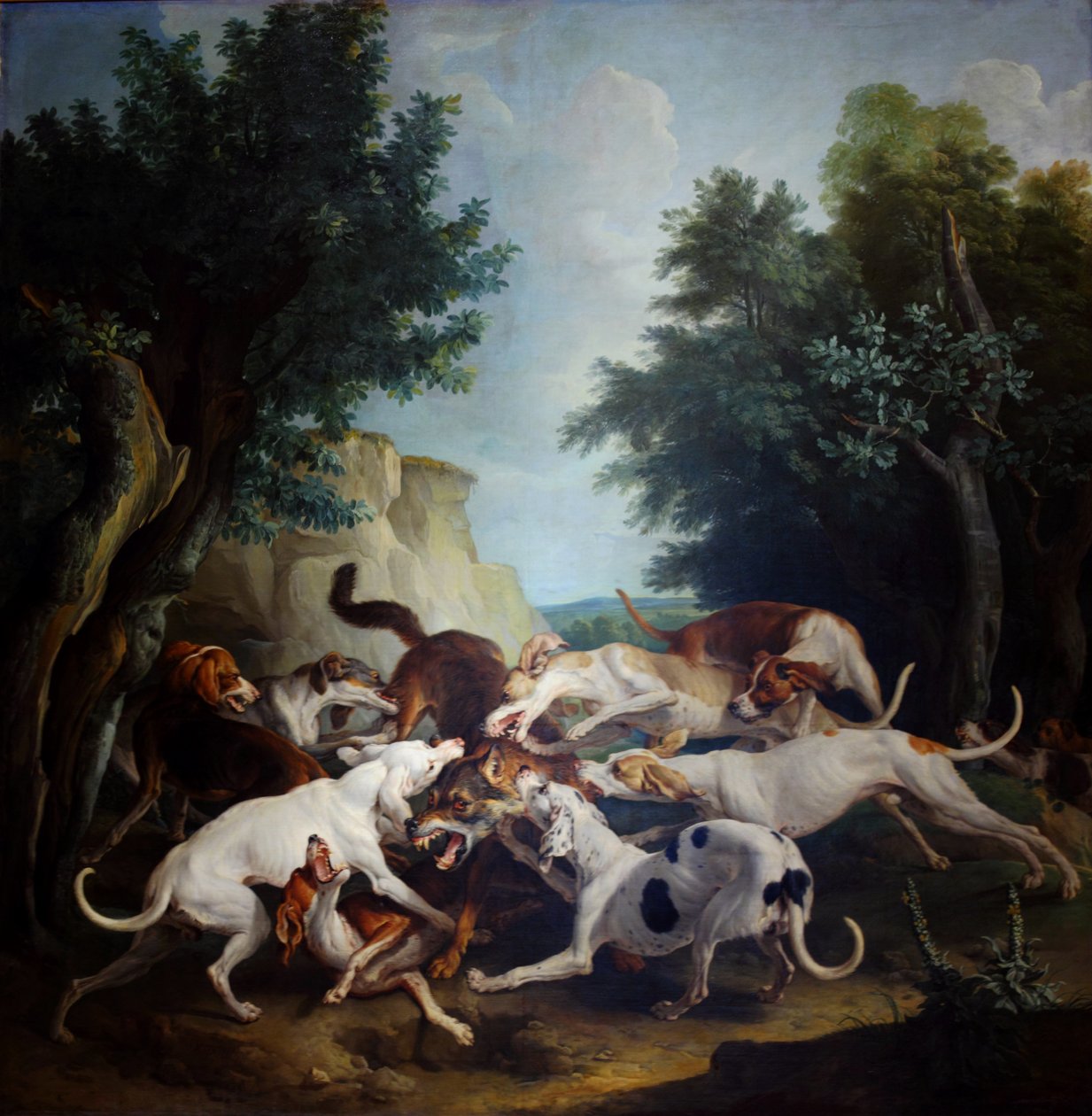 Caça ao lobo de Alexandre Francois Desportes