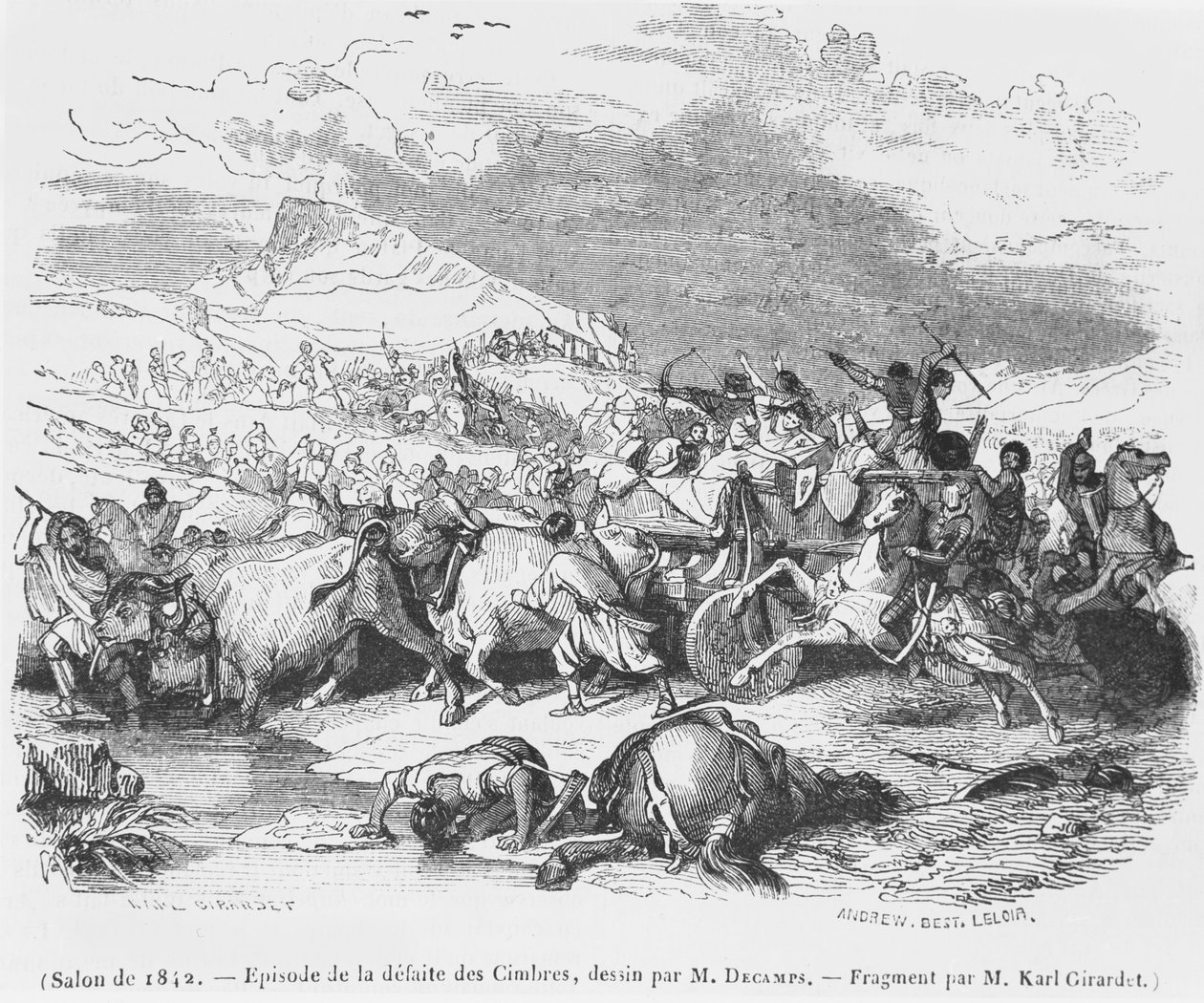 A derrota do Cimbri de Alexandre Gabriel Decamps
