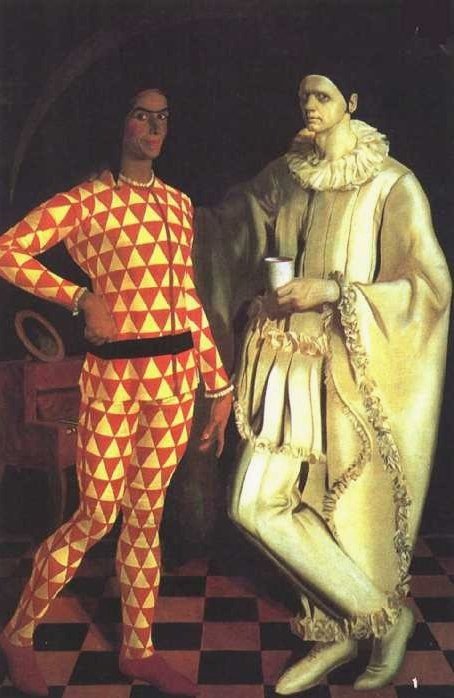 1914. nEnglish: Pierrot & Arlecinen de Alexandre Jacovleff