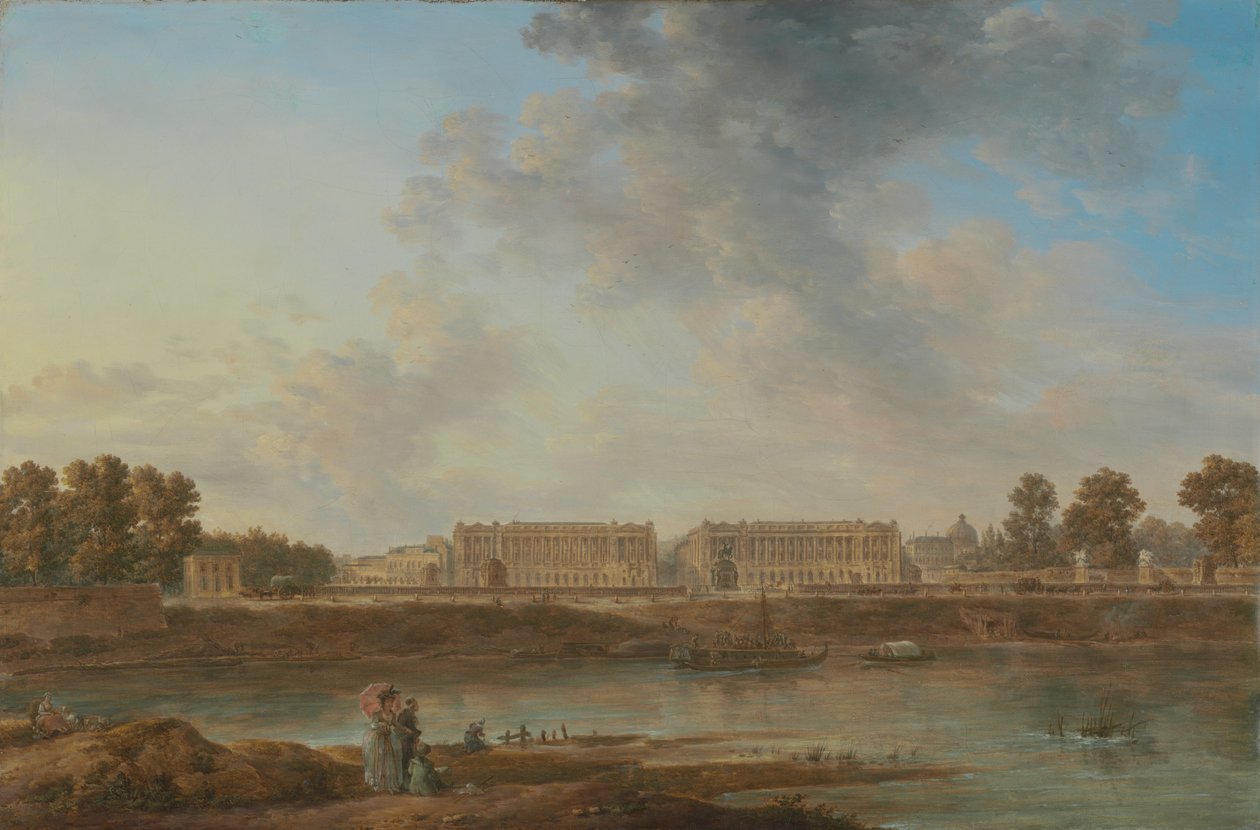 Uma visão do lugar Louis XV de Alexandre Jean Noel