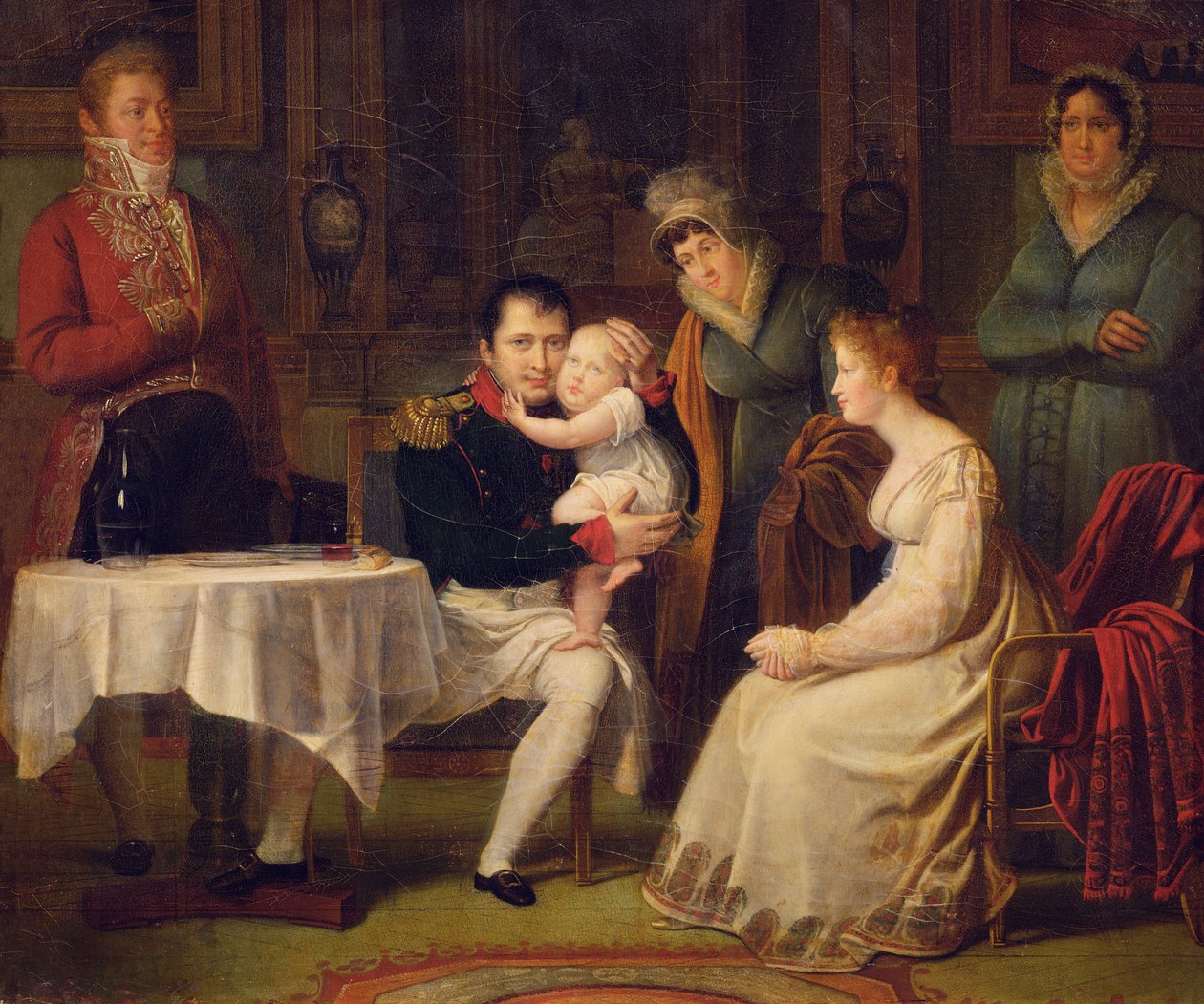 Napoleão I (1769-1821) Marie Louise (1791-1847) e o rei de Roma (1811-1873) 1812 de Alexandre Menjaud