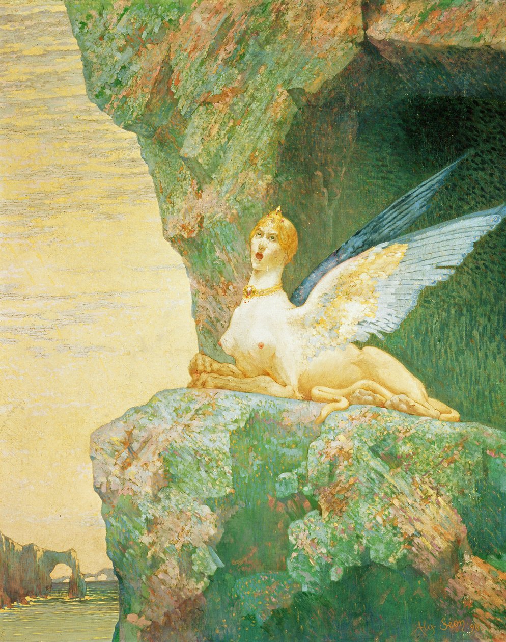 O Desespero da Esfinge, 1890 de Alexandre Seon