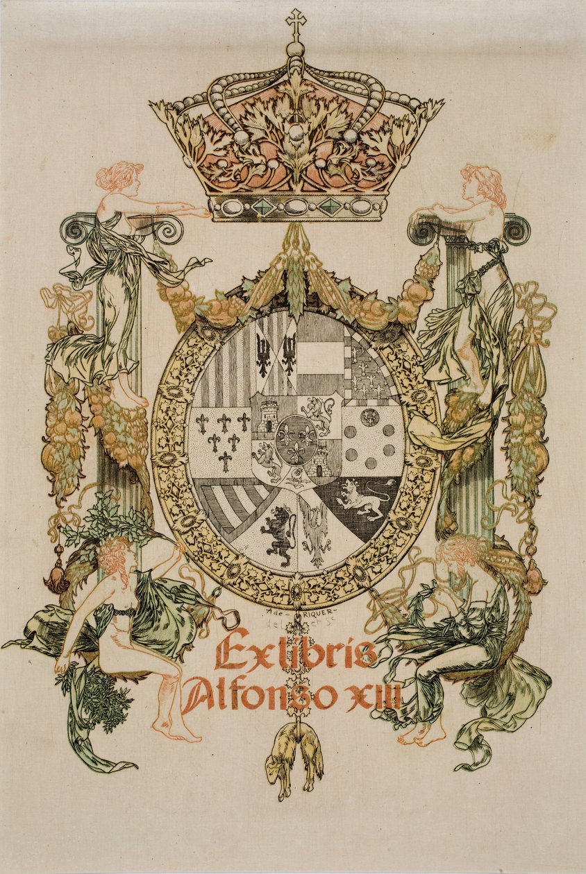 Livro-placa de Alfons XIII de Alexandre de Riquer