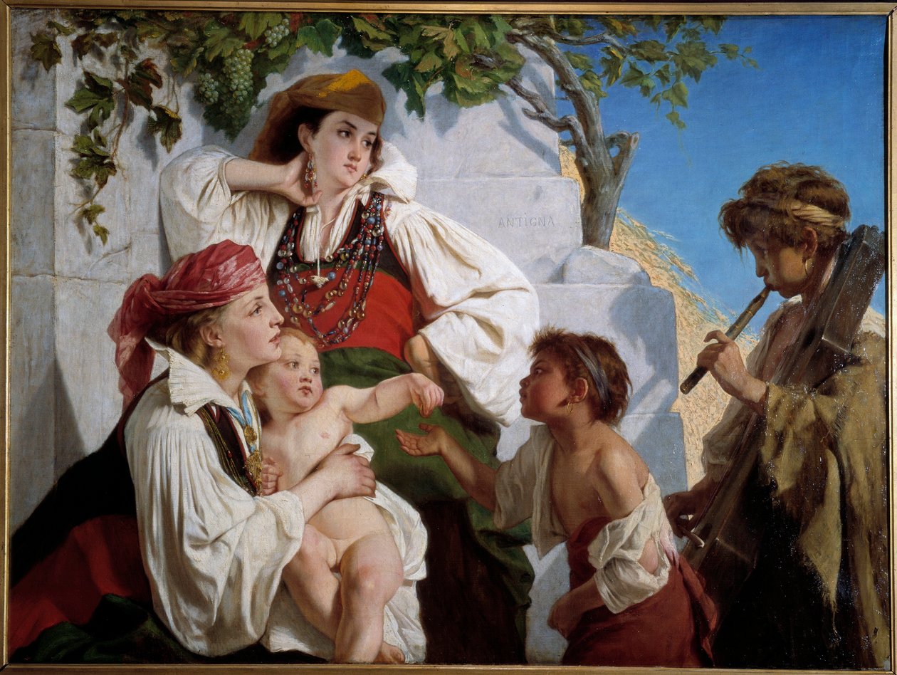 Pintura Aragonês de Anso por Alexander Antigna de Alexandre Antigna